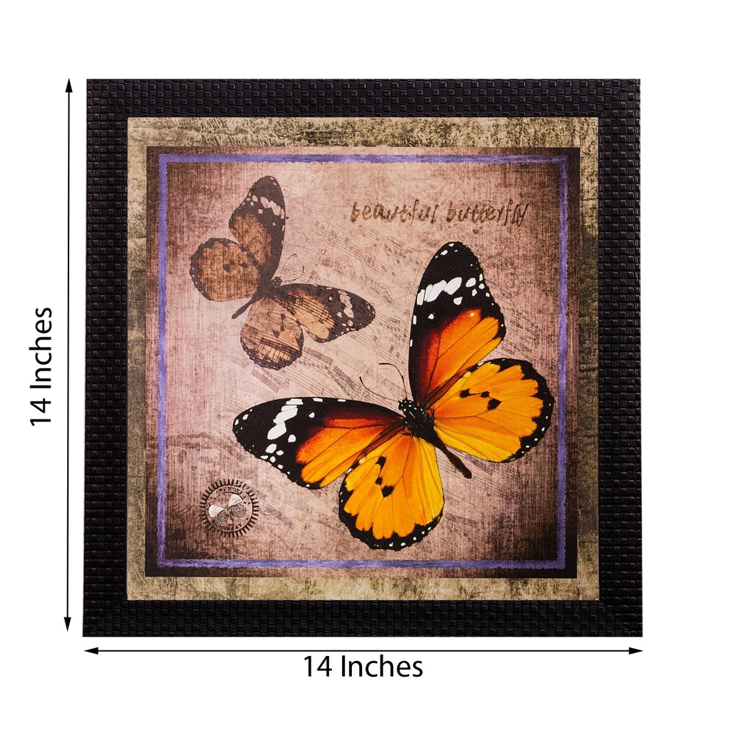 Beautiful Colored Butterfly Matt Textured UV Art Painting Kafalo