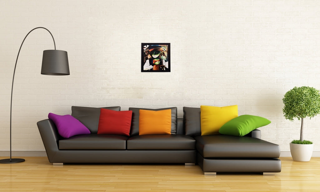 Abstract Man Matt Textured UV Art Painting Kafalo
