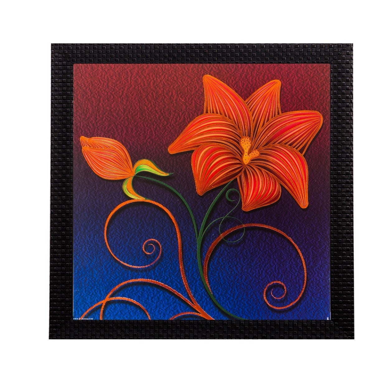 Floral Matt Textured UV Art Painting Kafalo