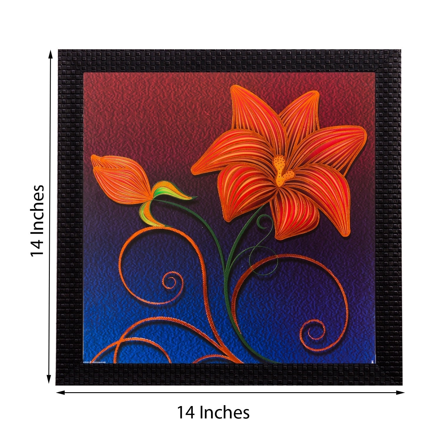 Floral Matt Textured UV Art Painting Kafalo