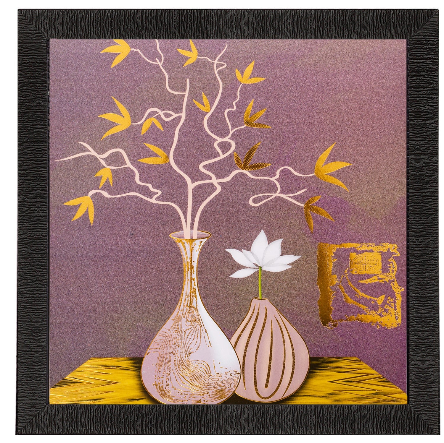 Botanical Matt Textured UV Art Painting Kafalo
