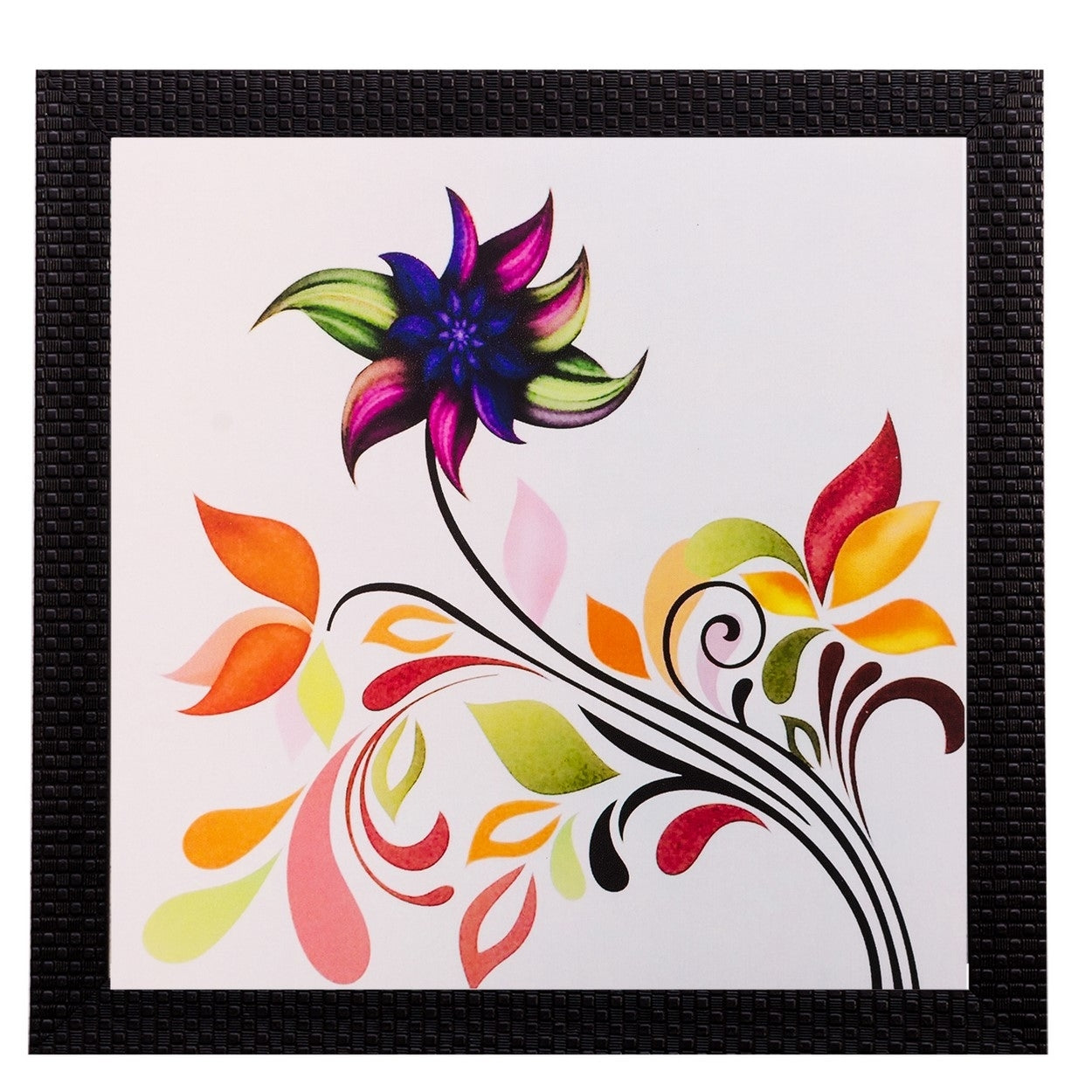 Colorful Leaves Matt Textured UV Art Painting Kafalo