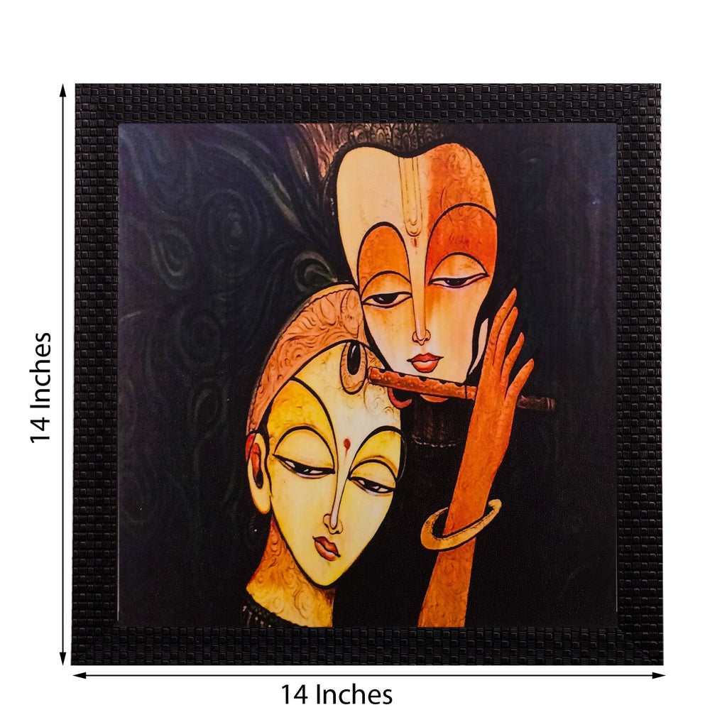 Radha Krishna Matt Textured UV Art Painting Kafalo