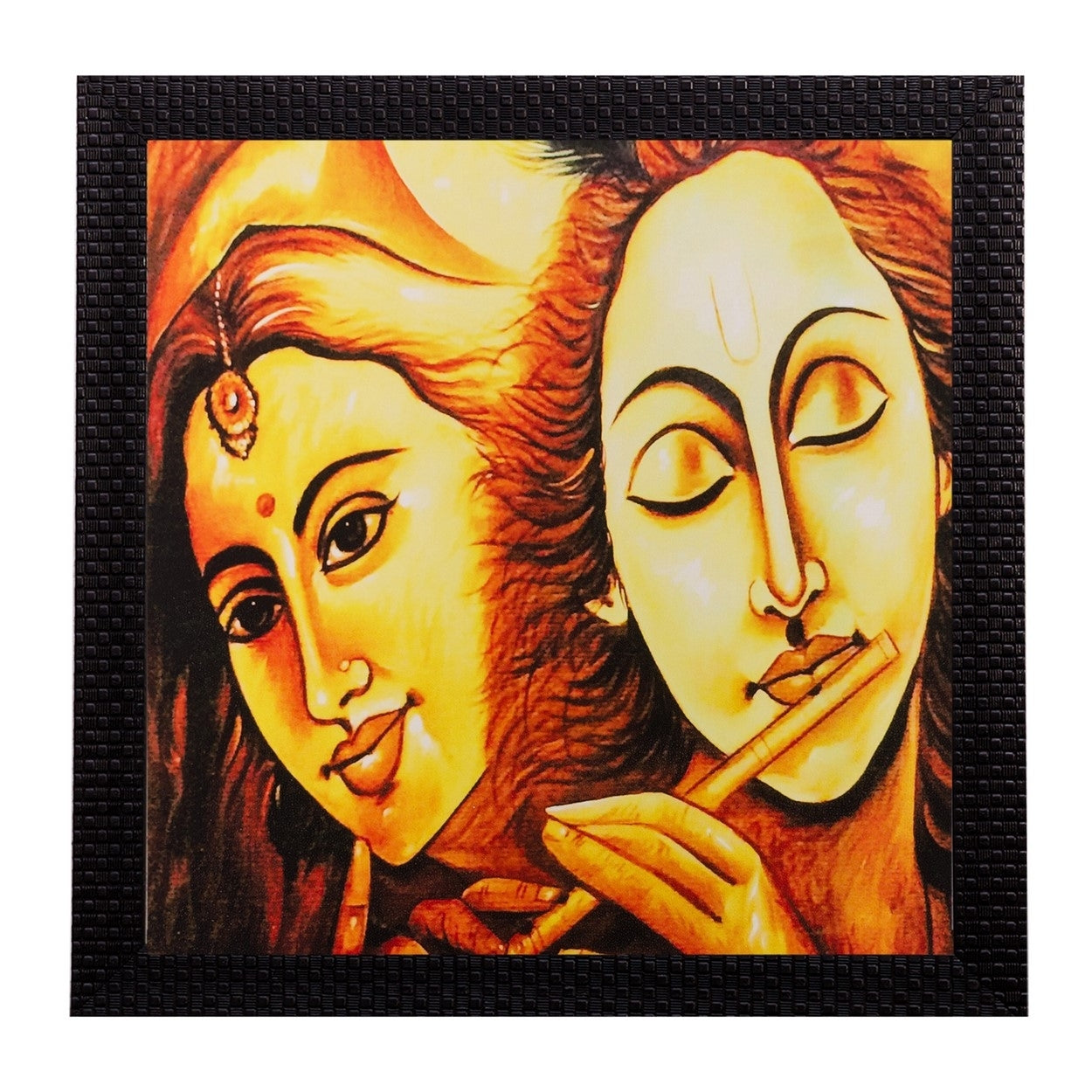 Radha Krishna Matt Textured UV Art Painting Kafalo