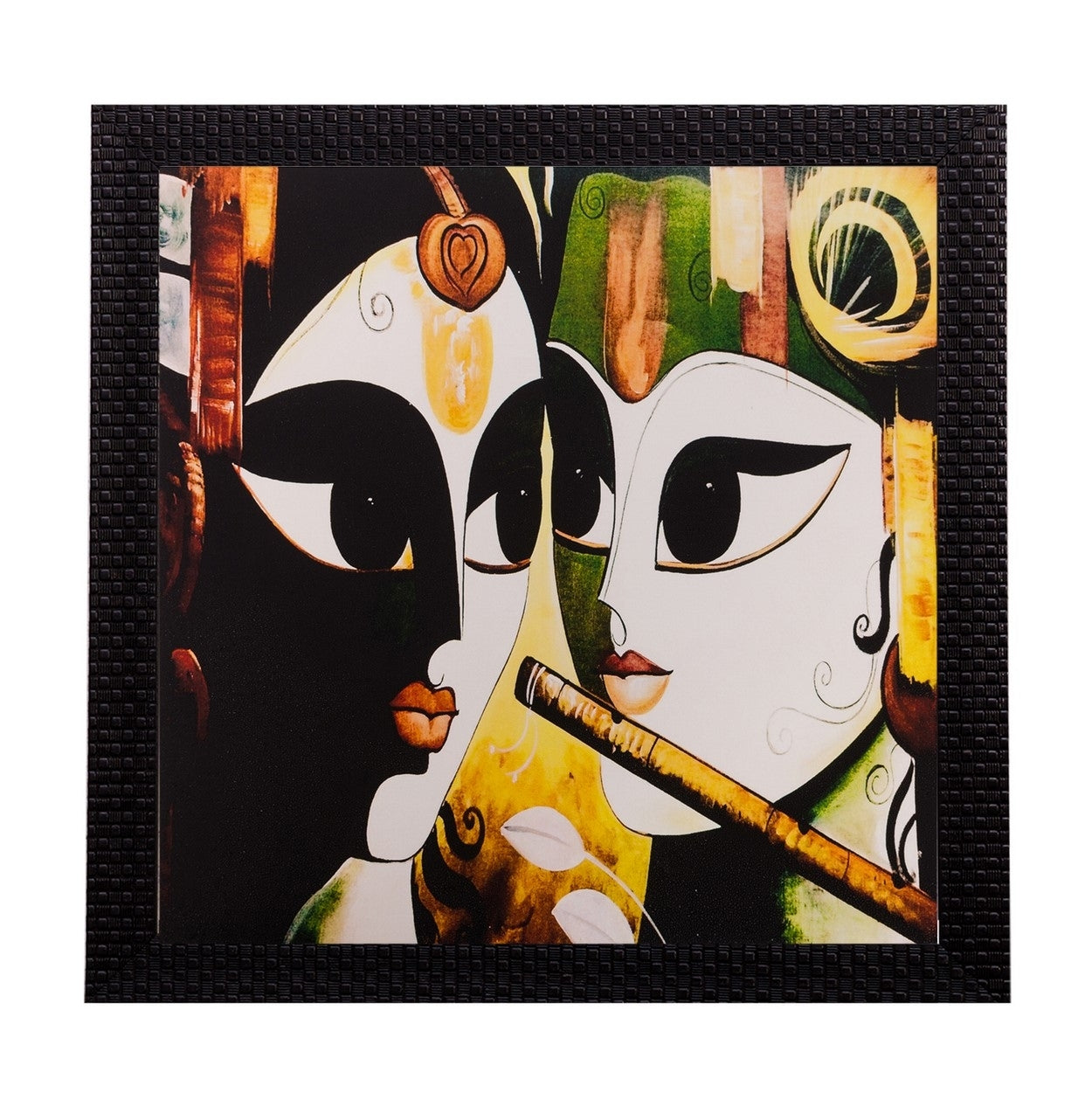 Radha Krishna Matt Textured UV Art Painting Kafalo