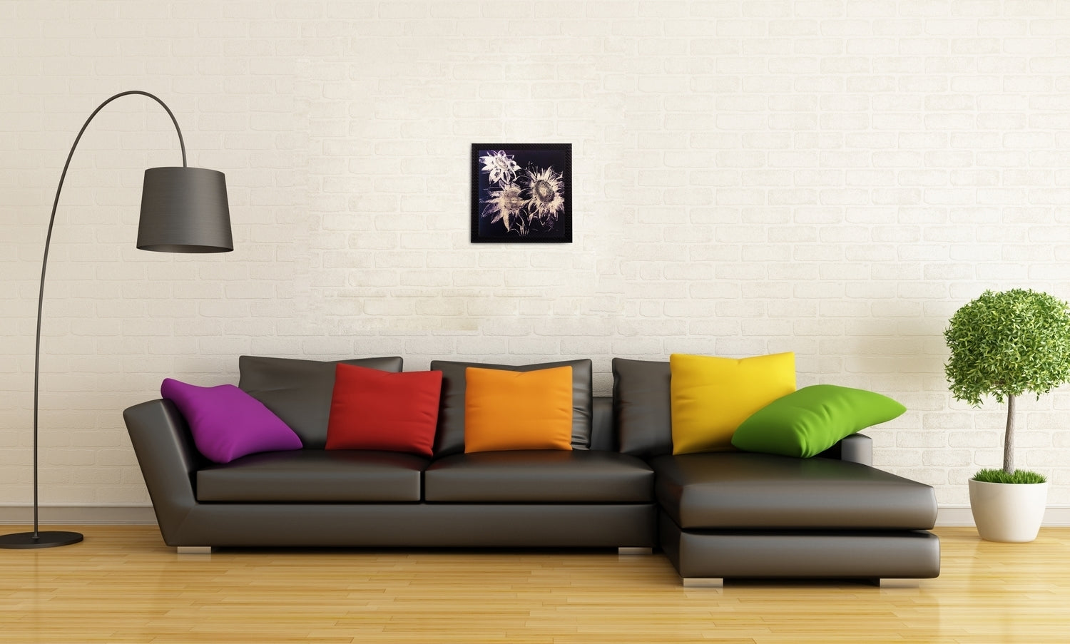 Floral Matt Textured UV Art Painting Kafalo
