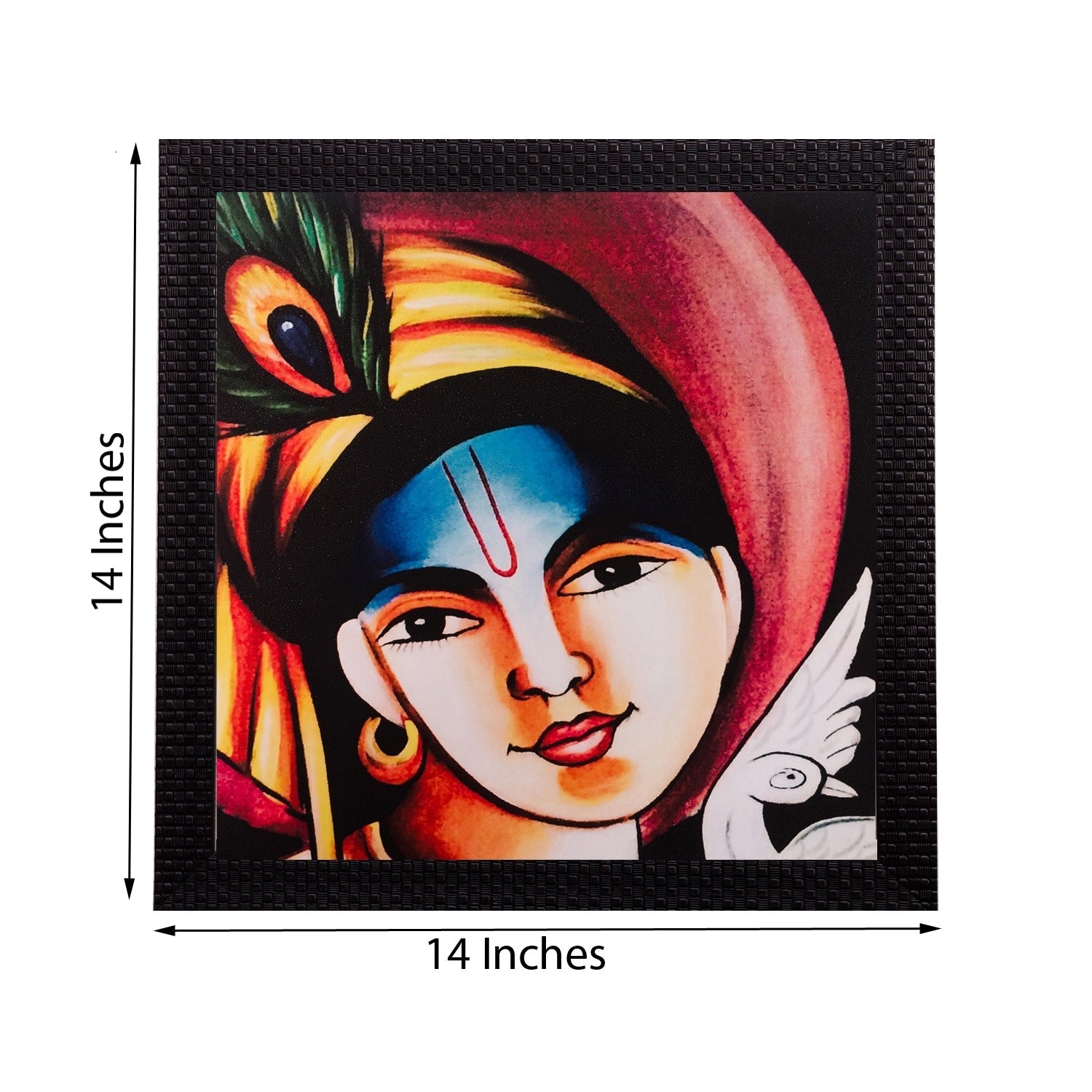 Krishna Matt Textured UV Art Painting Kafalo