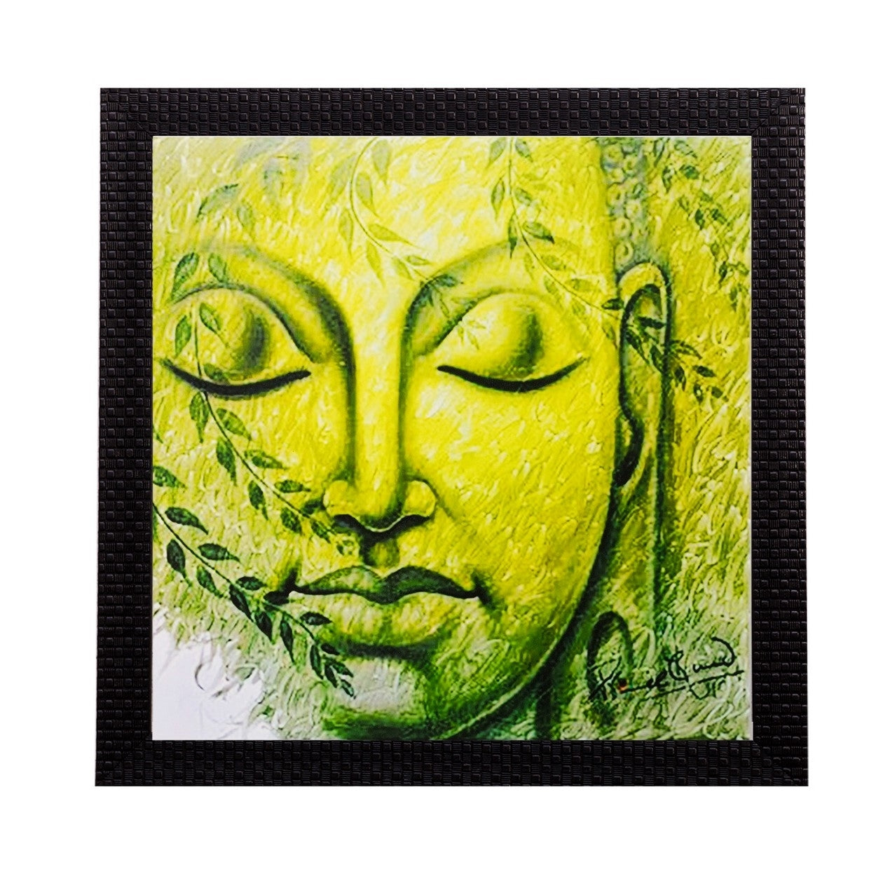 Meditating Buddha Matt Textured UV Art Painting Kafalo