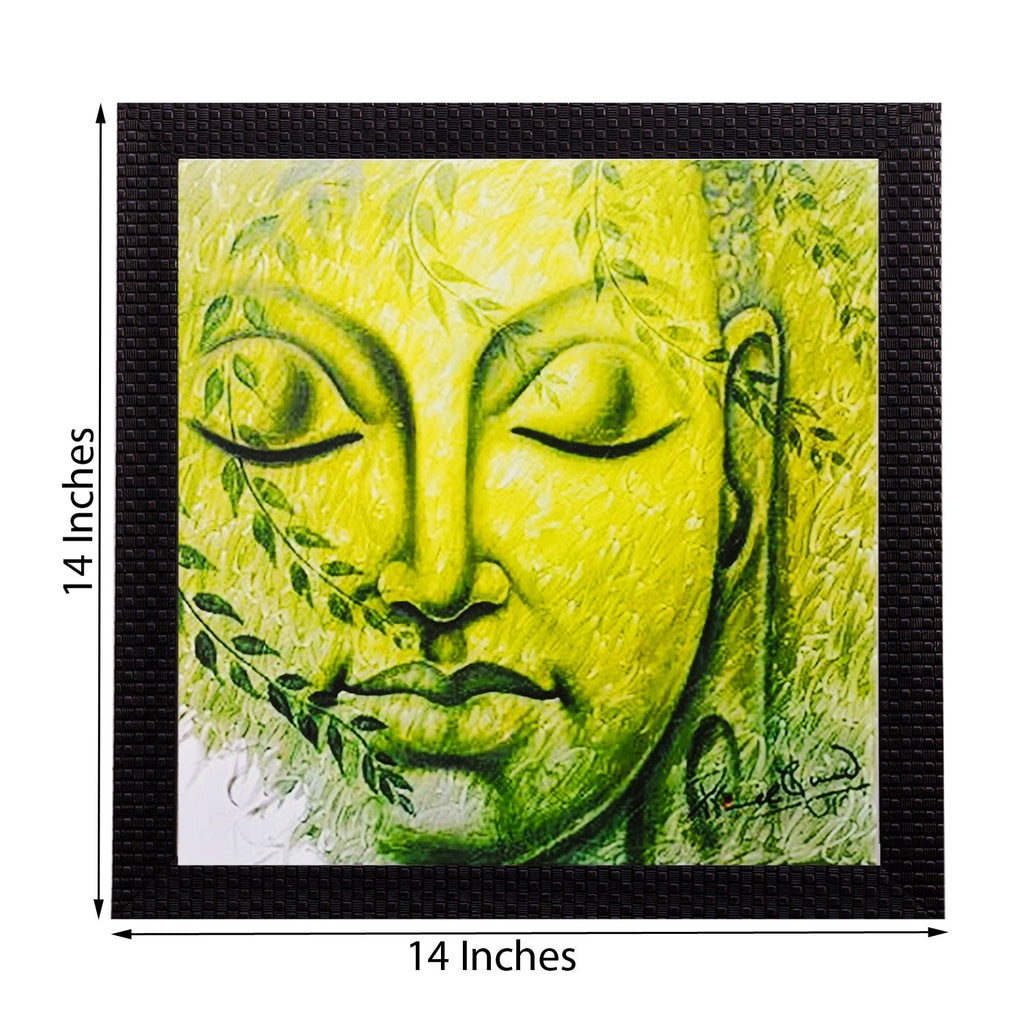 Meditating Buddha Matt Textured UV Art Painting Kafalo