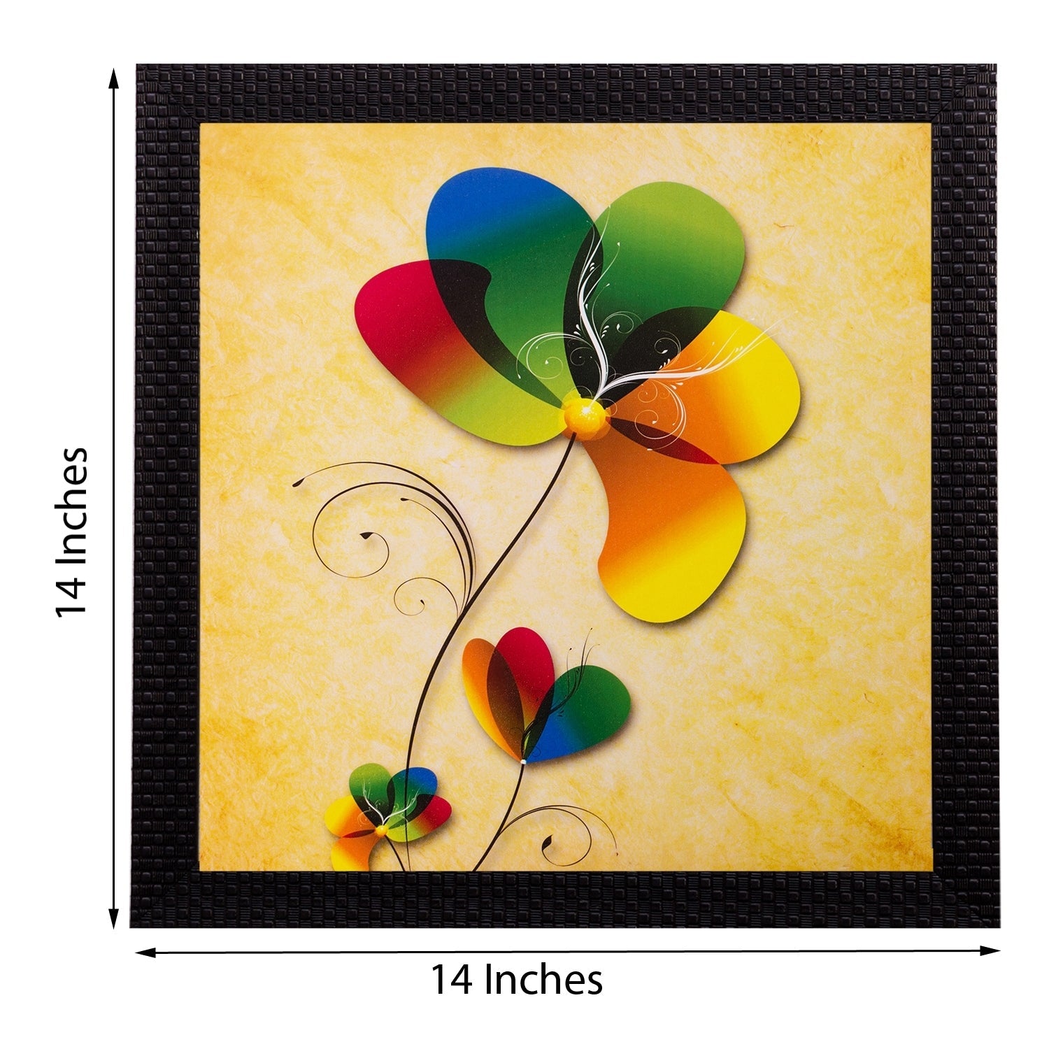 Floral Matt Textured UV Art Painting Kafalo