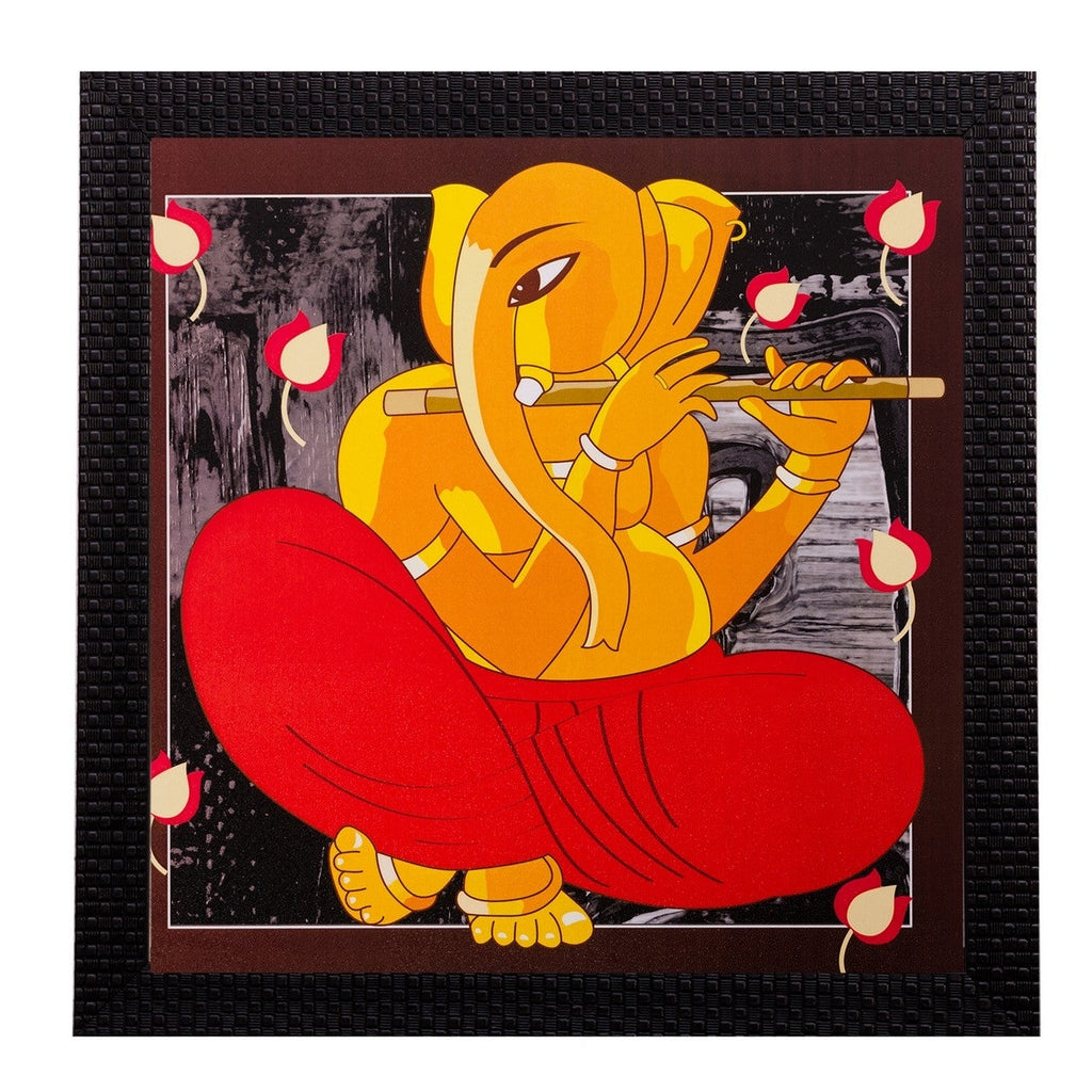 Lord Ganesha Matt Textured UV Art Painting Kafalo