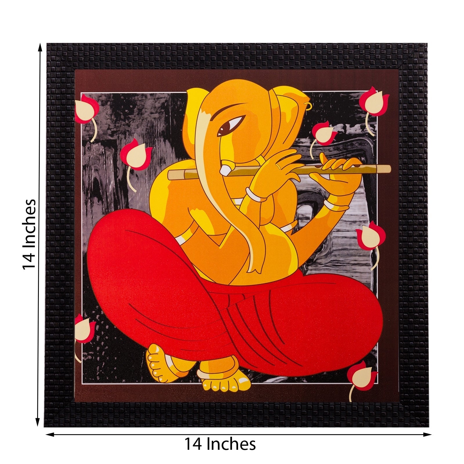 Lord Ganesha Matt Textured UV Art Painting Kafalo