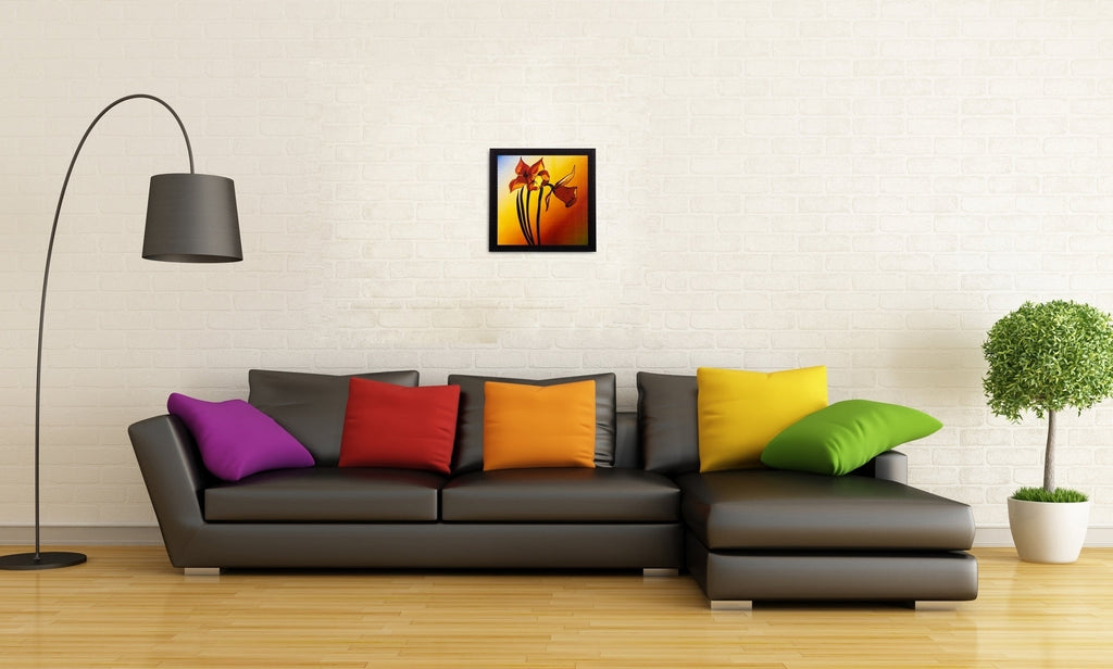 Floral Matt Textured UV Art Painting Kafalo