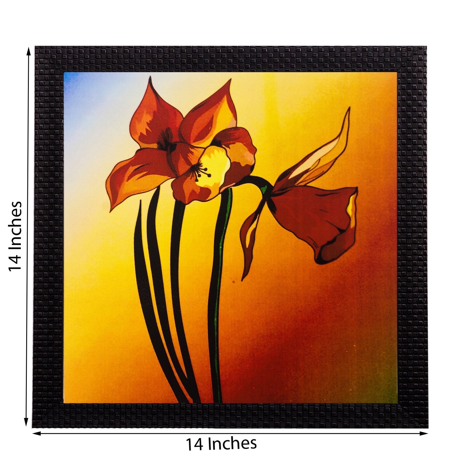 Floral Matt Textured UV Art Painting Kafalo