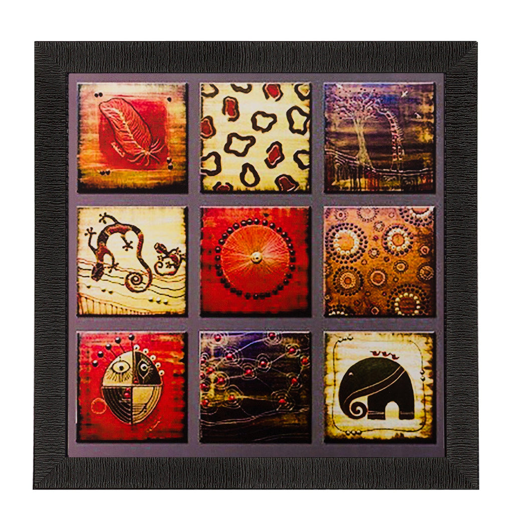 Abstract Matt Textured UV Art Painting Kafalo