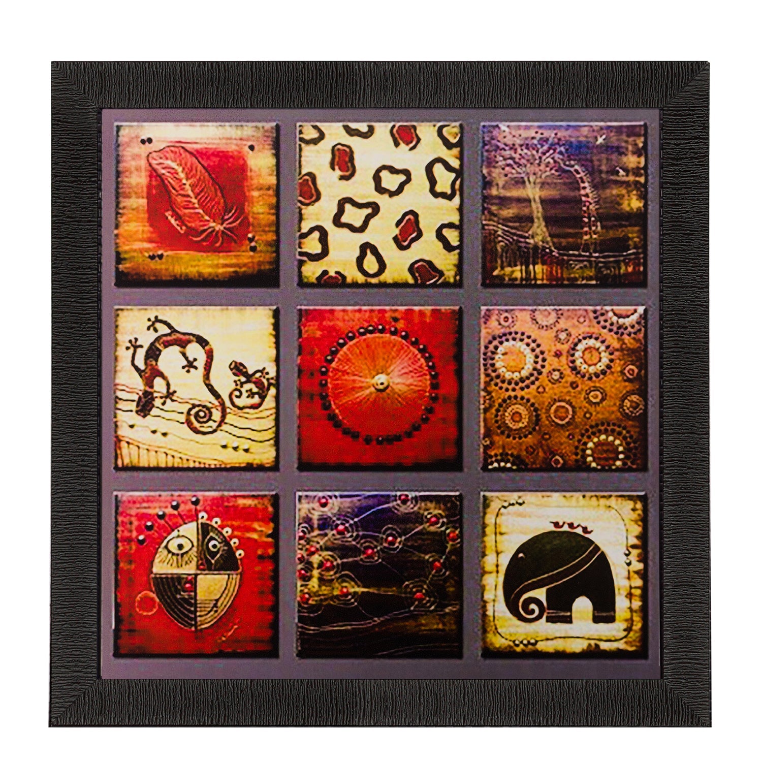 Abstract Matt Textured UV Art Painting Kafalo