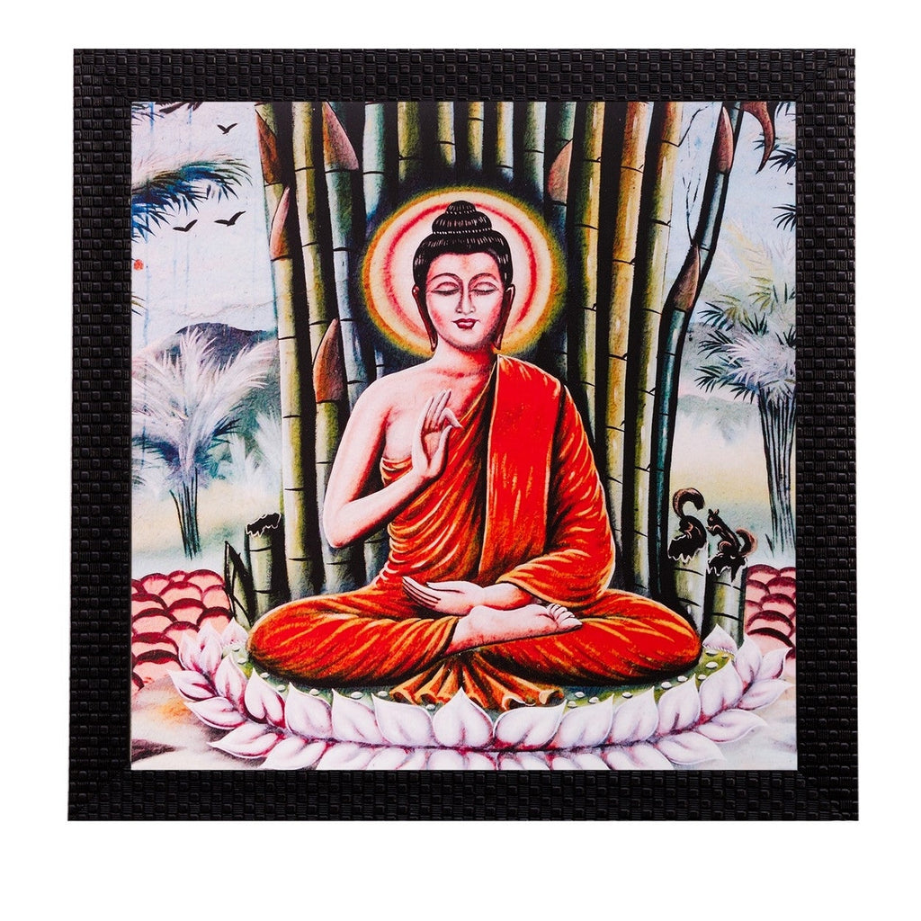 Meditating Buddha Matt Textured UV Art Painting Kafalo