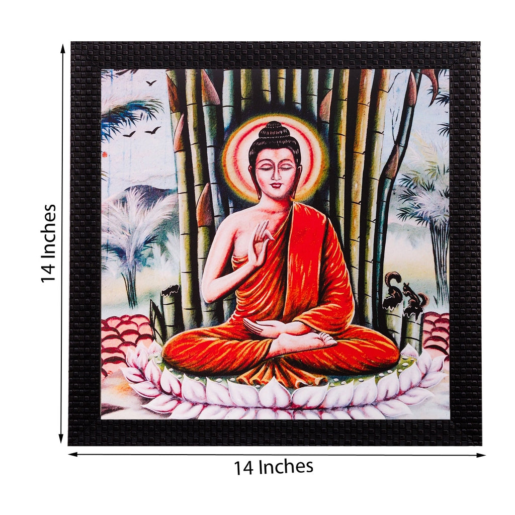 Meditating Buddha Matt Textured UV Art Painting Kafalo