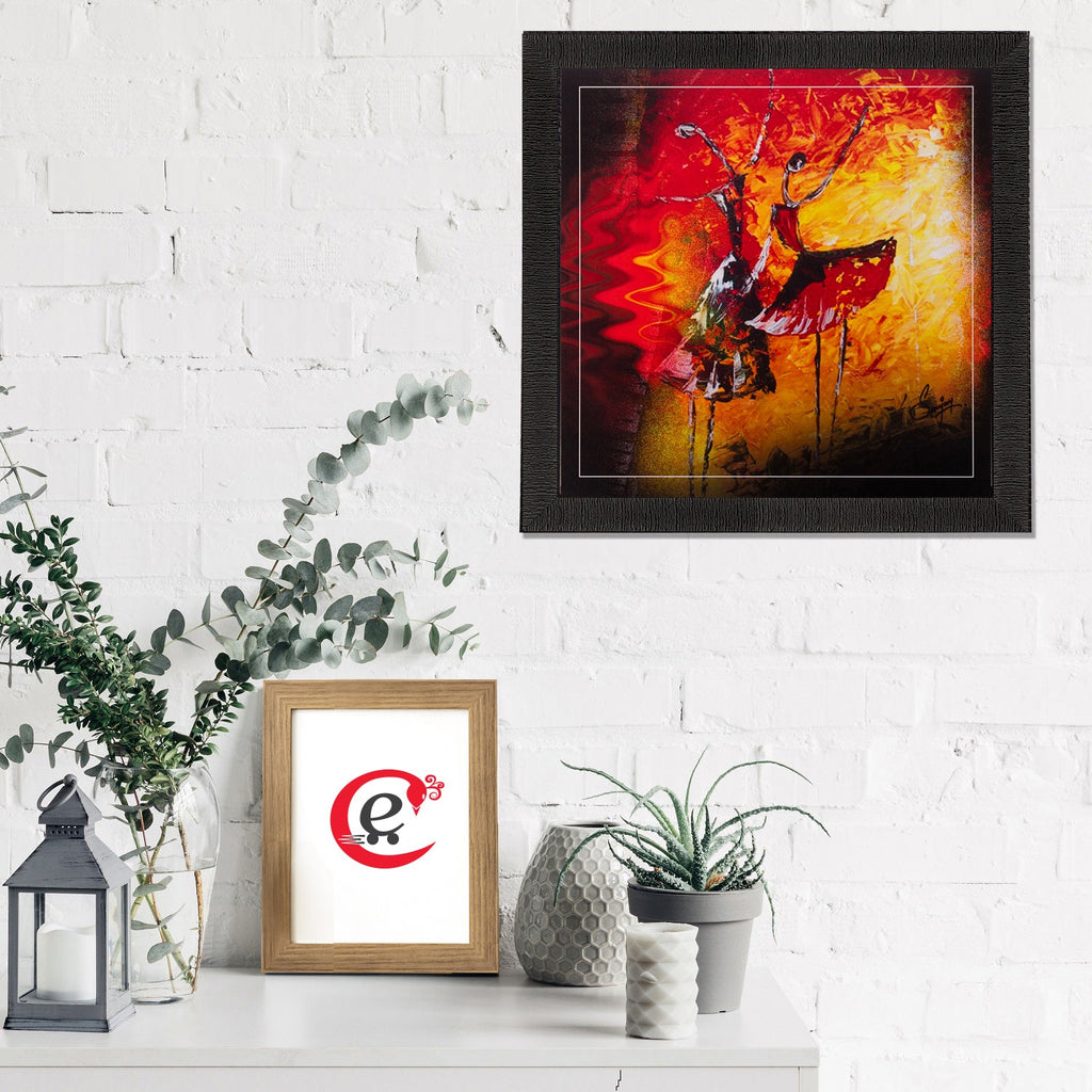 Dancing Girls Matt Textured UV Art Painting Kafalo