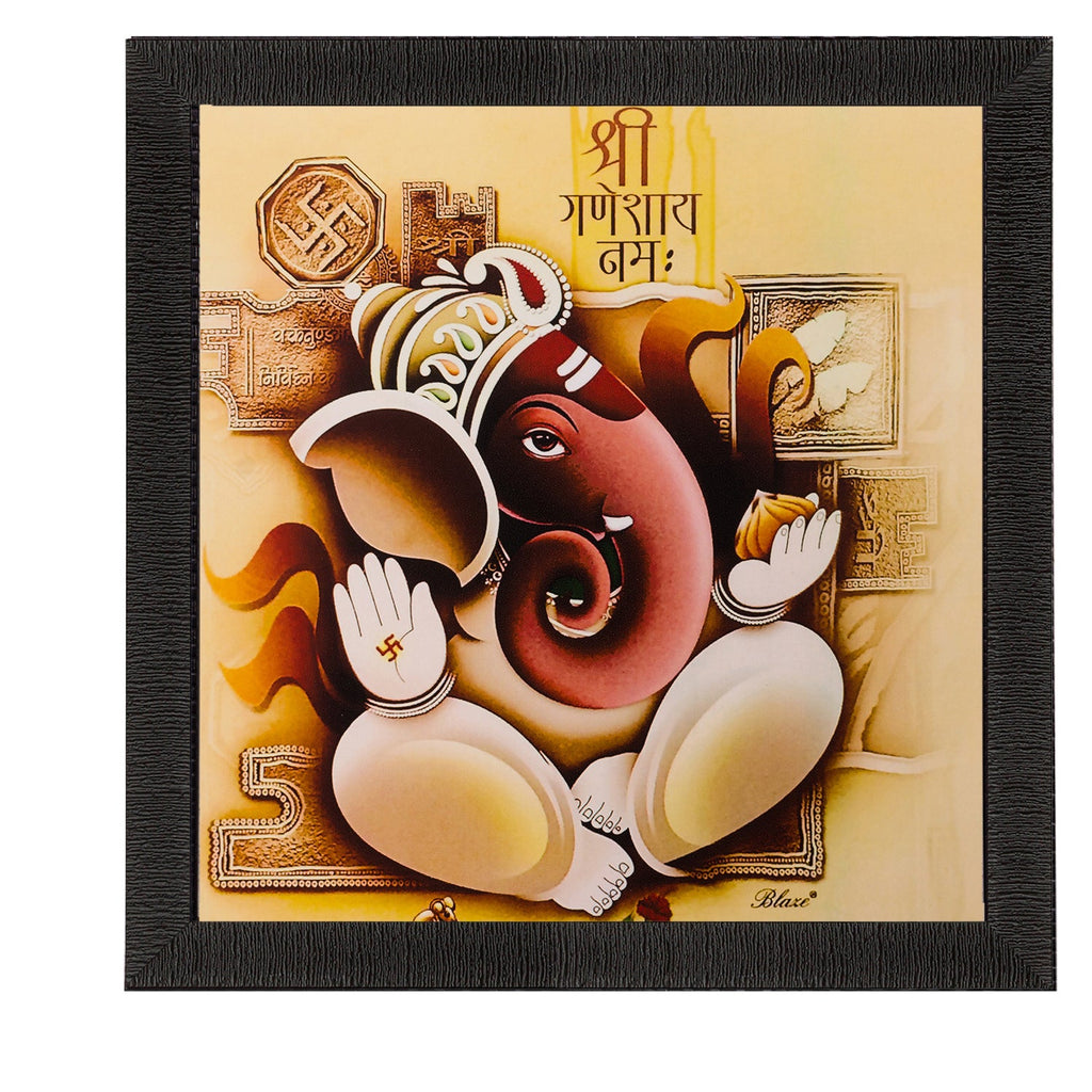 Lord Ganesha Matt Textured UV Art Painting Kafalo