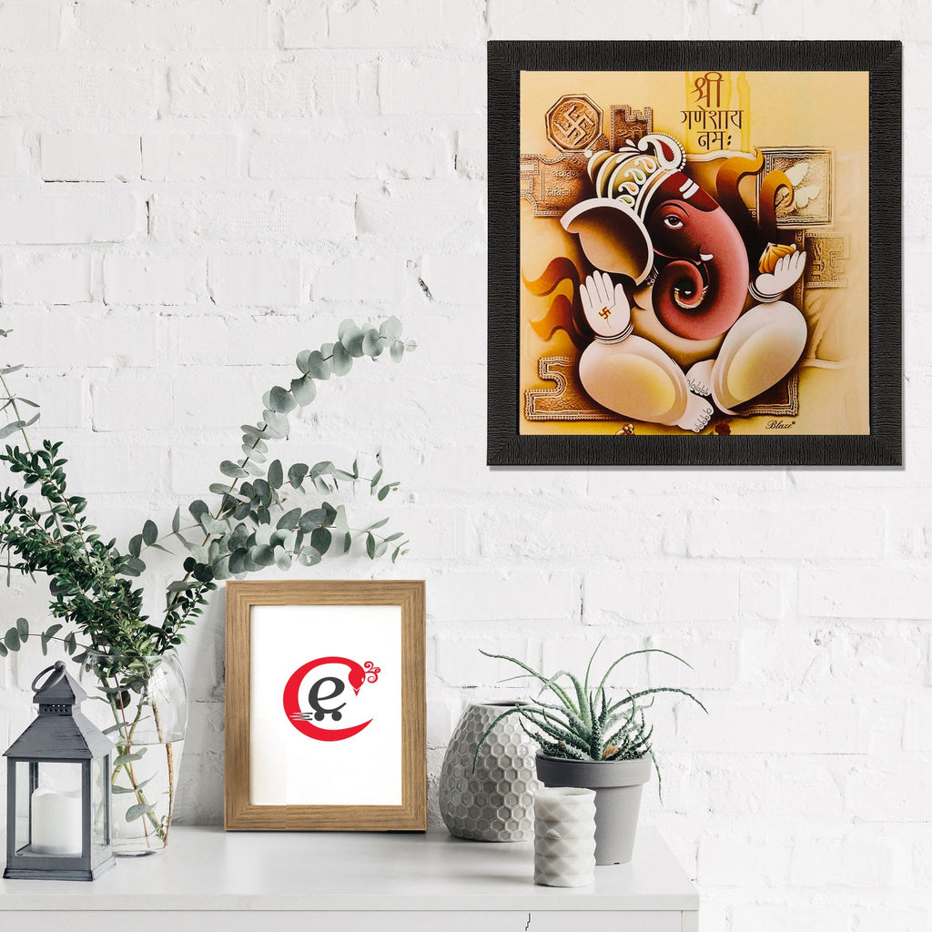 Lord Ganesha Matt Textured UV Art Painting Kafalo