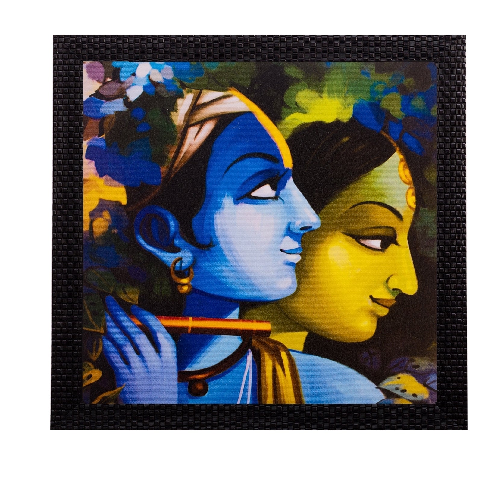 Radha Krishna Satin Matt Texture UV Art Painting Kafalo