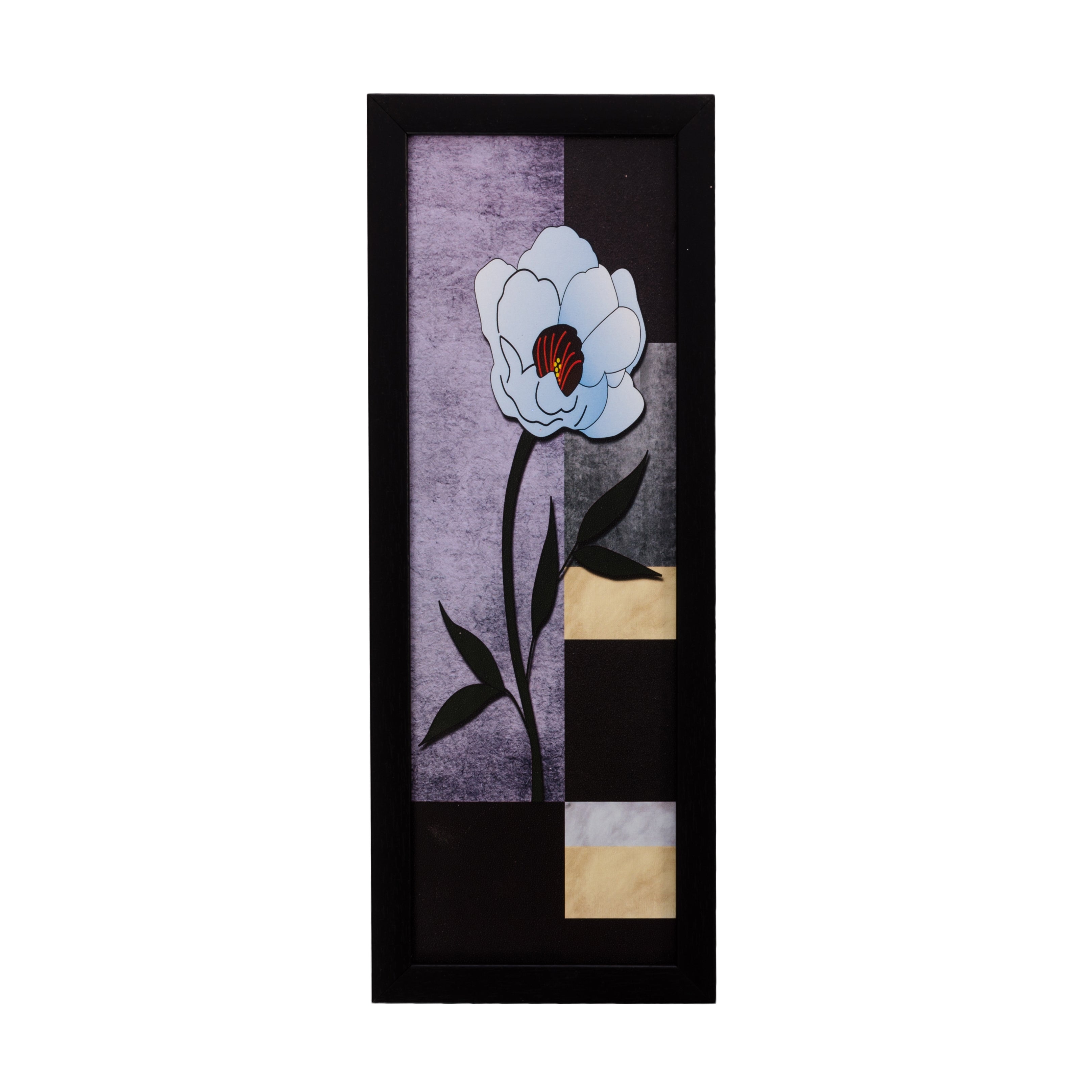 Botanical Floral Design Satin Matt Texture UV Art Painting Kafalo