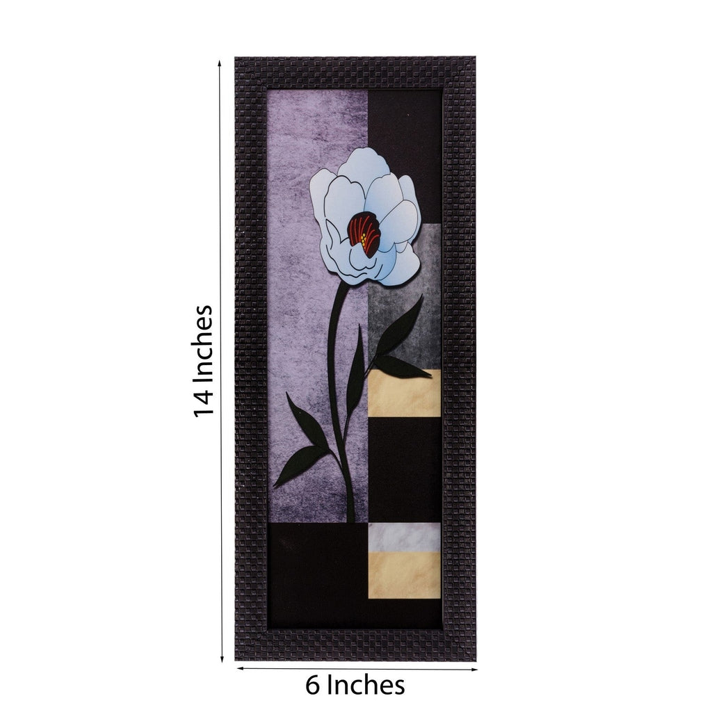 Botanical Floral Design Satin Matt Texture UV Art Painting Kafalo