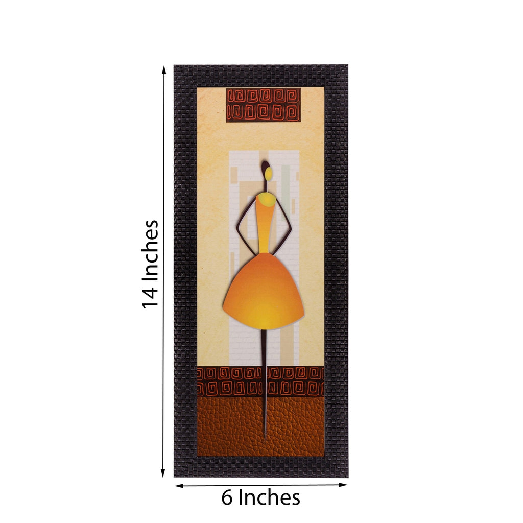 Abstract Lady Satin Matt Texture UV Art Painting Kafalo