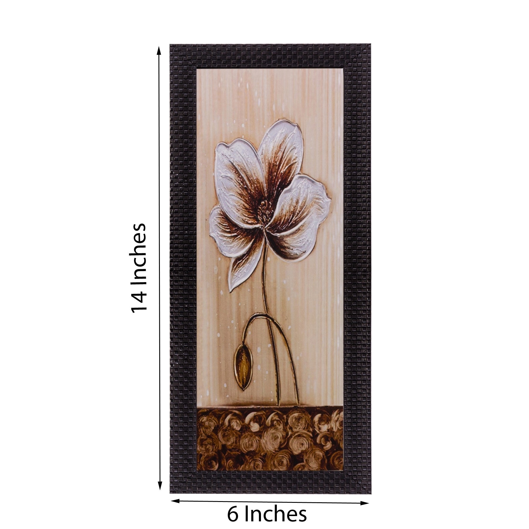 Floral Design Satin Matt Texture UV Art Painting Kafalo