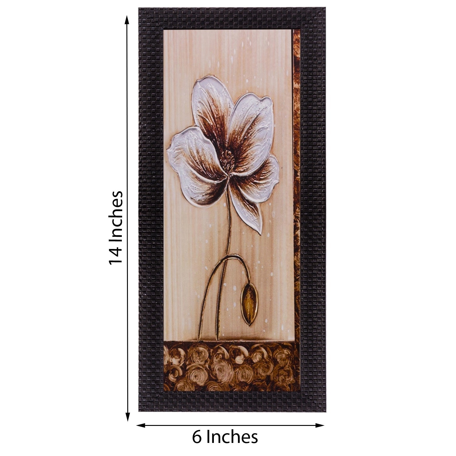 Floral Design Satin Matt Texture UV Art Painting Kafalo