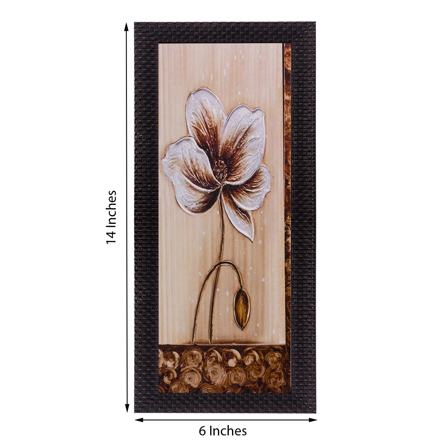 Floral Design Satin Matt Texture UV Art Painting Kafalo