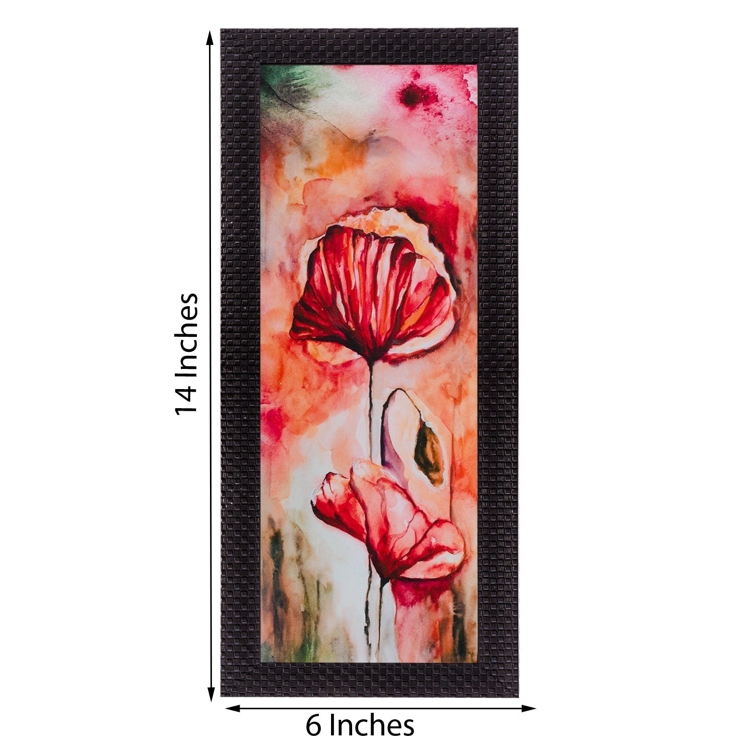 Botanical Floral Design Satin Matt Texture UV Art Painting Kafalo