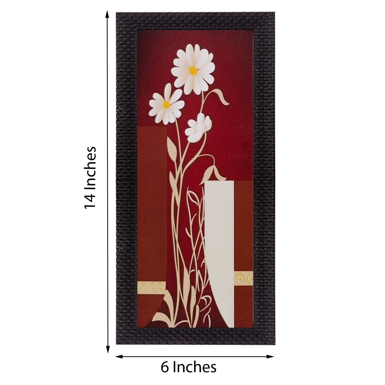 Botanical Floral Design Satin Matt Texture UV Art Painting Kafalo