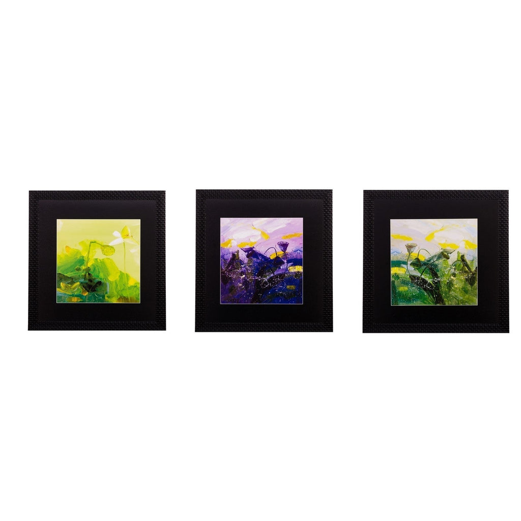 Set of 3 Scenery View Matt Textured UV Art Painting Kafalo