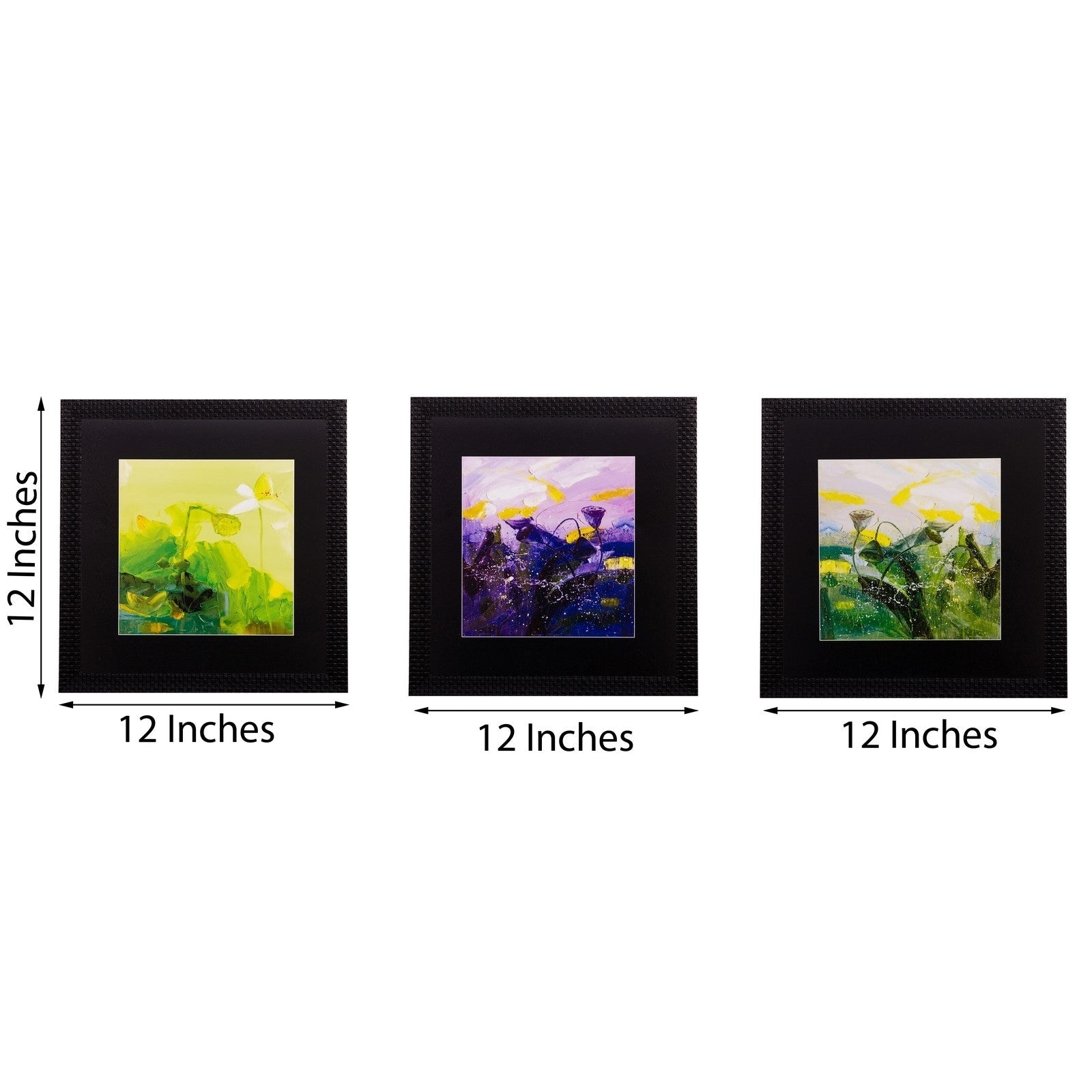 Set of 3 Scenery View Matt Textured UV Art Painting Kafalo