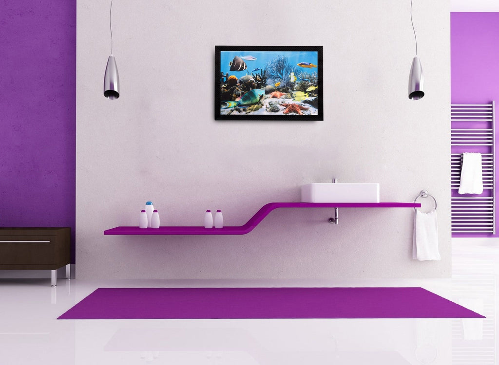 Beautiful Sea Water View Matt Textured UV Art Painting Kafalo