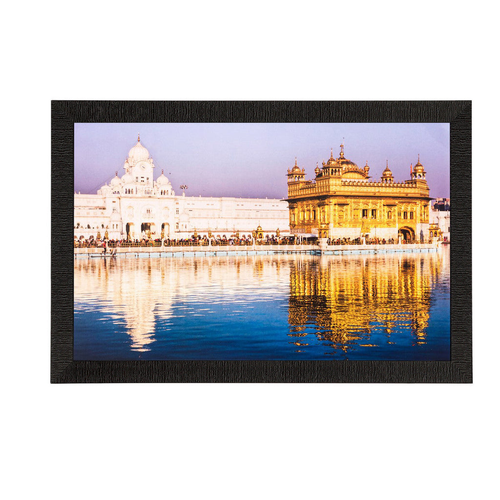 Beautiful Golden Temple Painting Digital Printed Religious Wall Art Kafalo