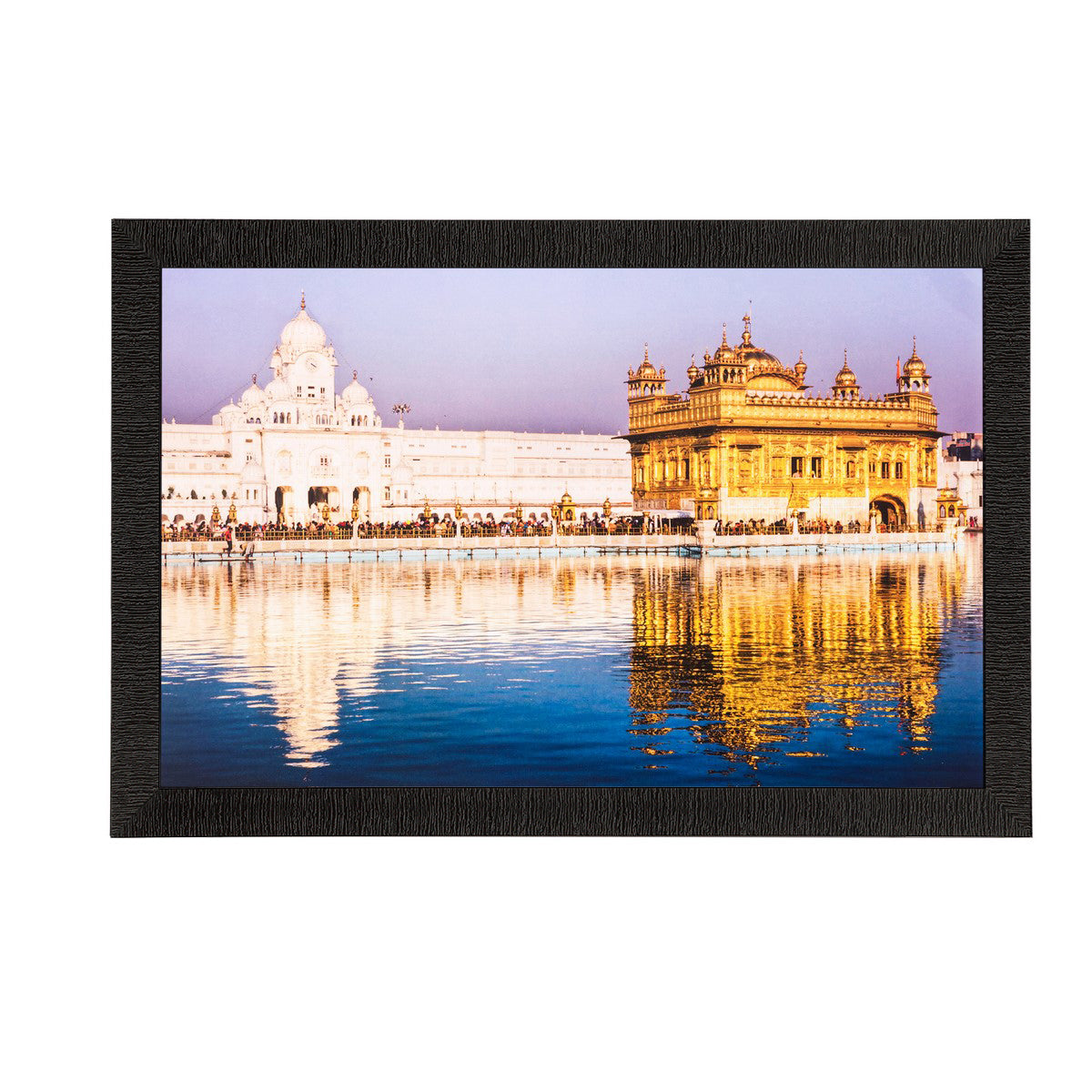Beautiful Golden Temple Painting Digital Printed Religious Wall Art Kafalo