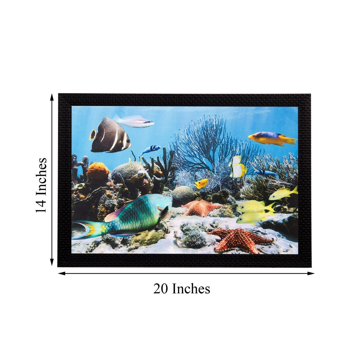Underwater view Matt Textured UV Art Painting Kafalo