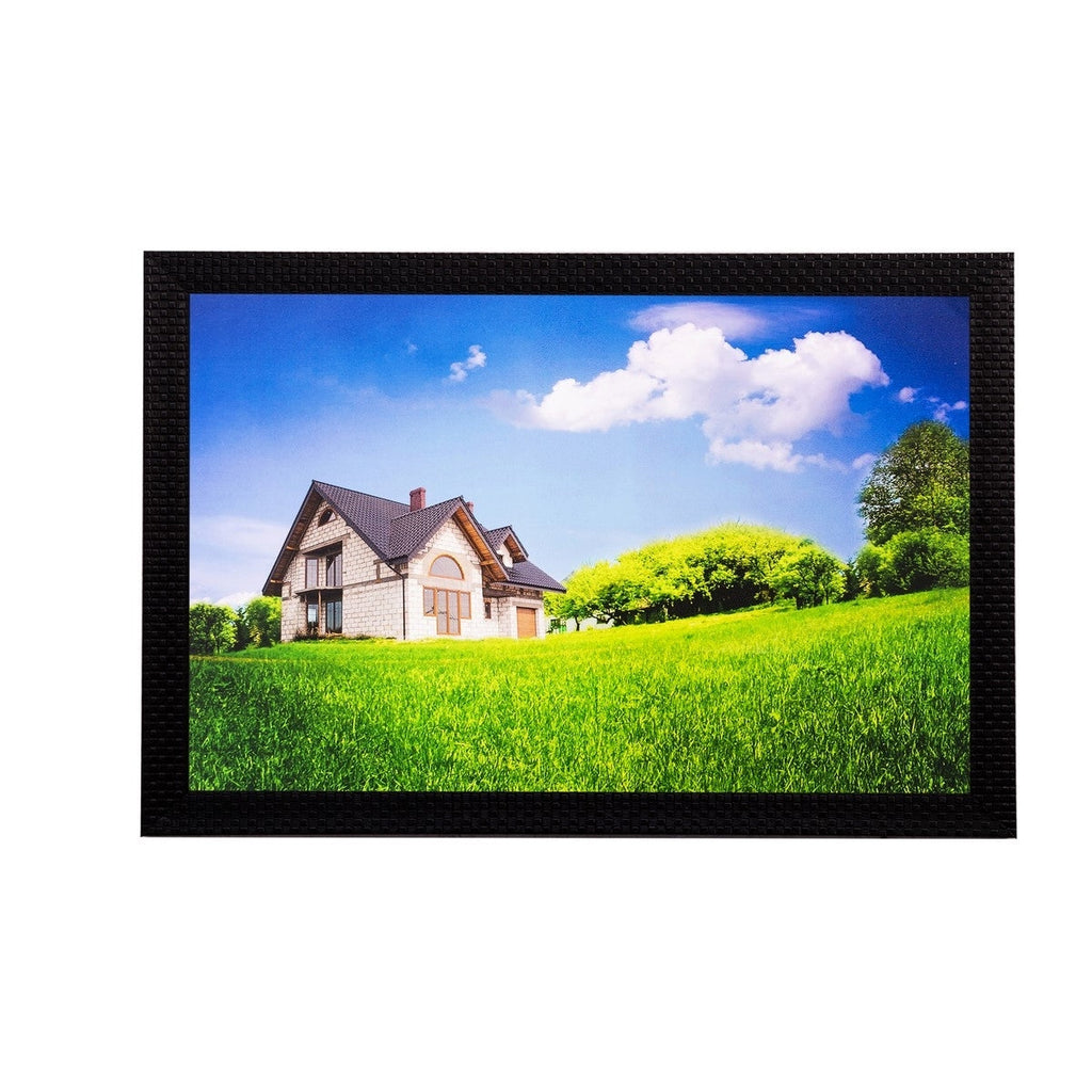 Home and Grass View Matt Textured UV Art Painting Kafalo