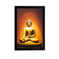 Meditating Golden Buddha Matt Textured UV Art Painting Kafalo
