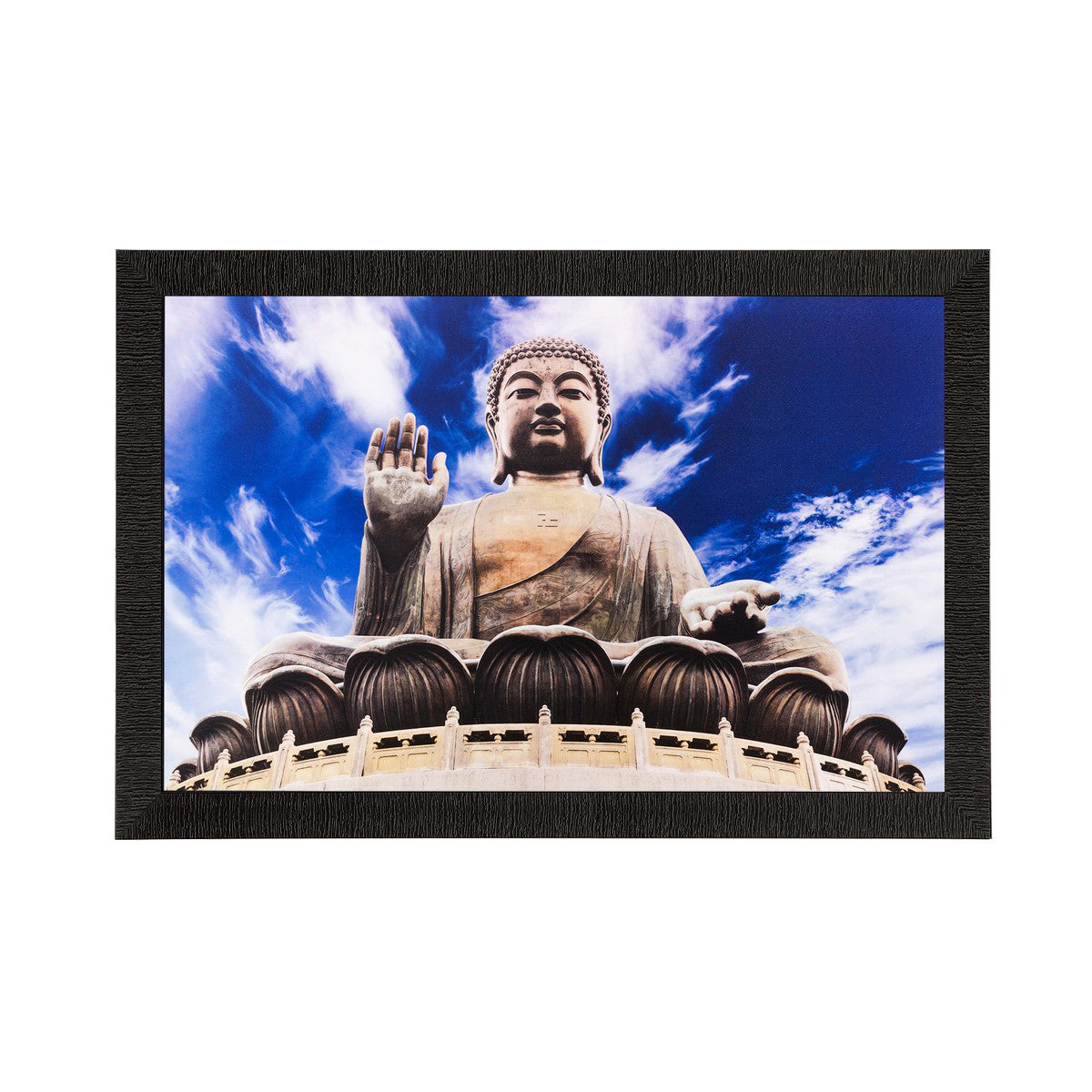 Lord Buddha Painting Digital Printed Religious Wall Art Kafalo