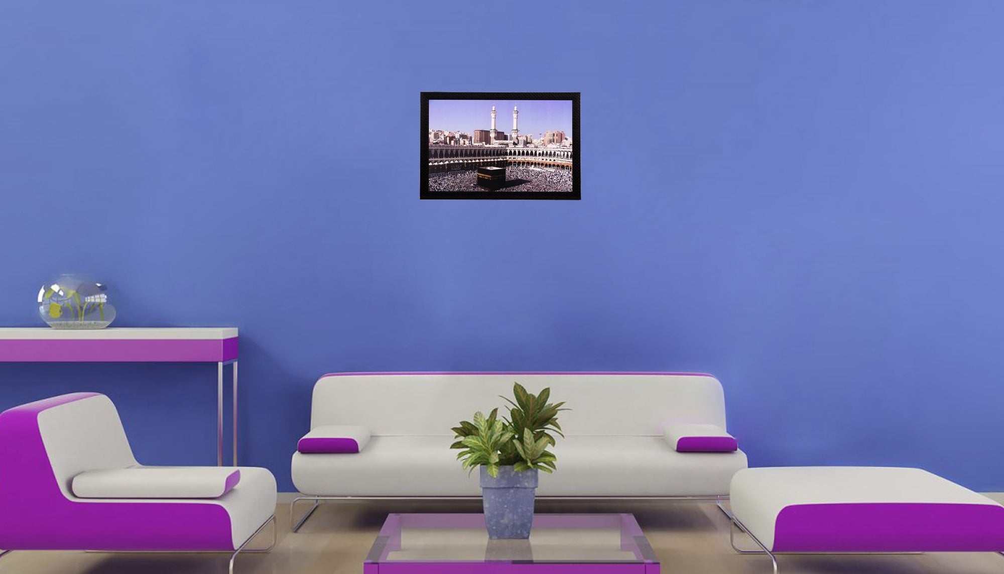 People and prayer Matt Textured UV Art Painting Kafalo
