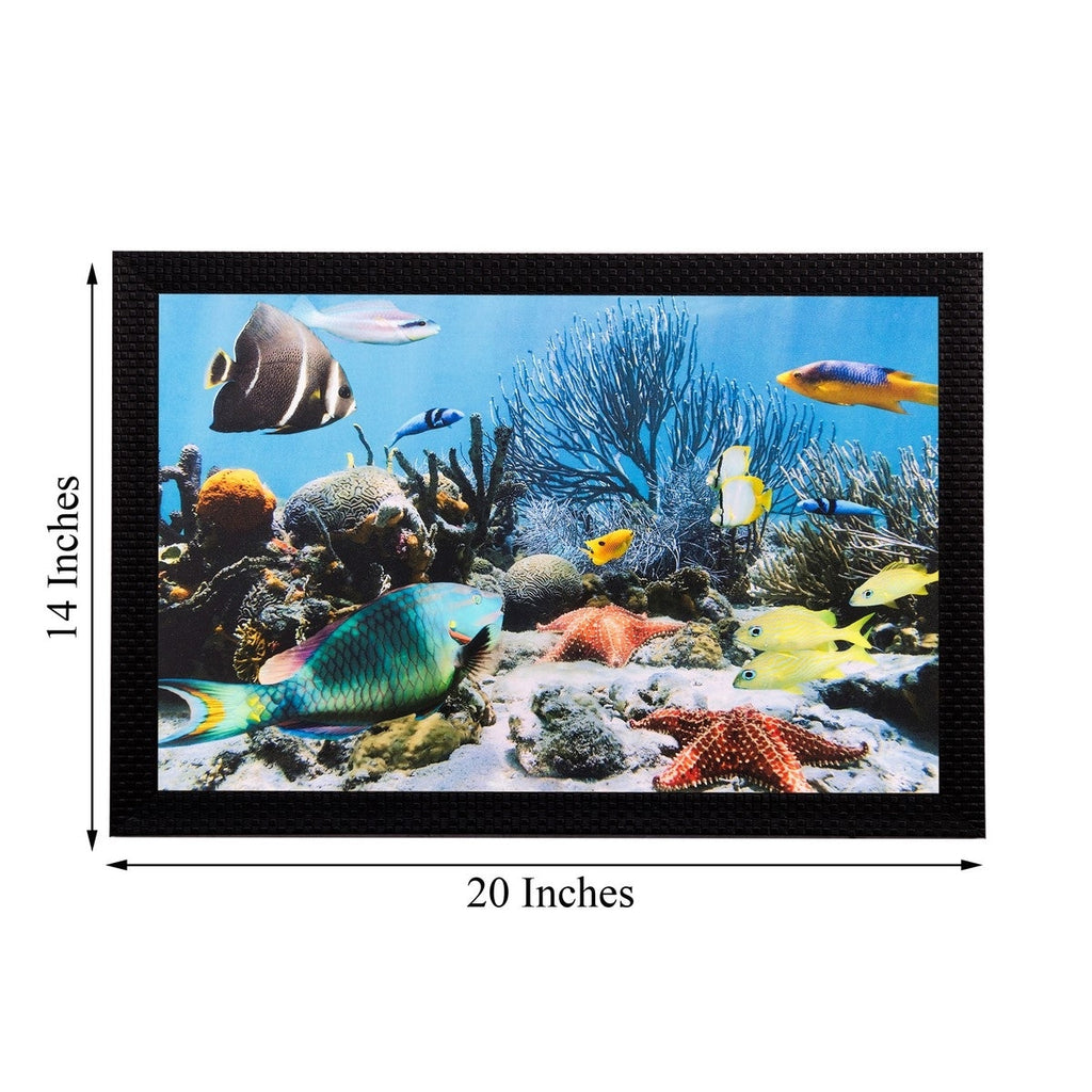 Underwater View Matt Textured UV Art Painting Kafalo