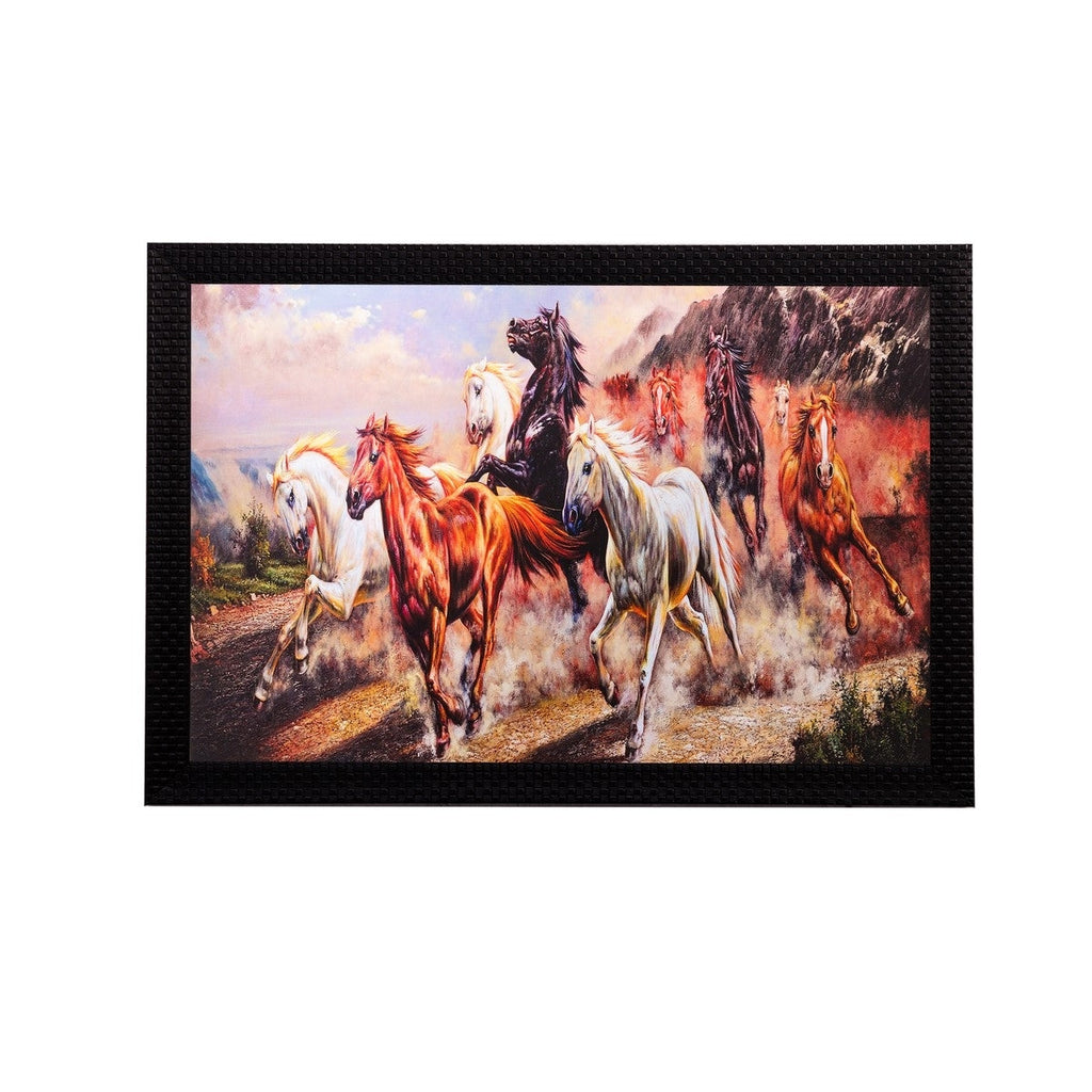 Racing Horses Matt Textured UV Art Painting Kafalo