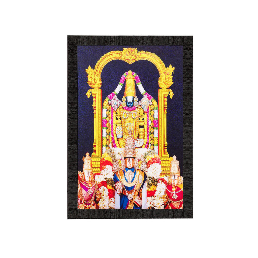 Hindu God Tirupati Balaji Painting Digital Printed Religious Wall Art Kafalo