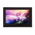 Lucky White Horse with Feather Matt Textured UV Art Painting Kafalo
