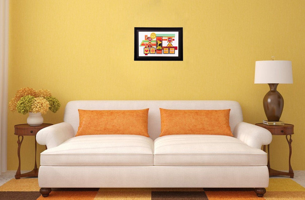 Shubh Laabh Matt Textured UV Art Painting Kafalo