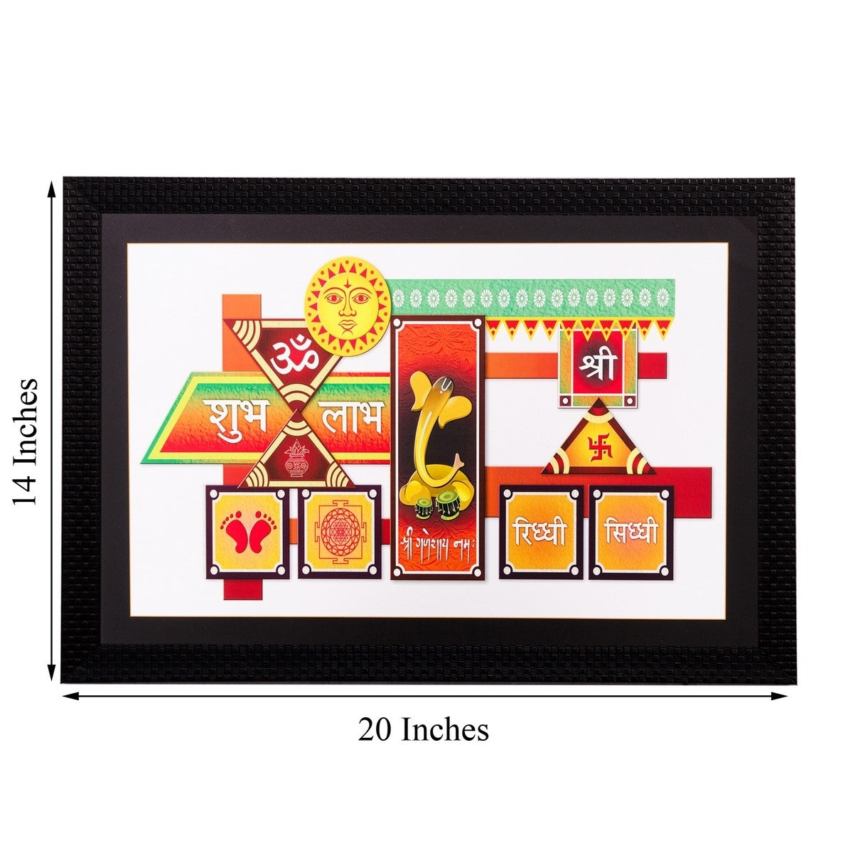 Shubh Laabh Matt Textured UV Art Painting Kafalo